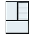 Classic Series - หน้าต่างบานเกล็ดกระจกคงที่แบบไม่-กันความร้อน