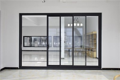 ความร้อนแตกประตูอลูมิเนียมขนาดใหญ่ประตูกระจกบานเลื่อน